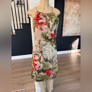 Talbots Women's Regular Size4 Hawaiian Floral pure Silk